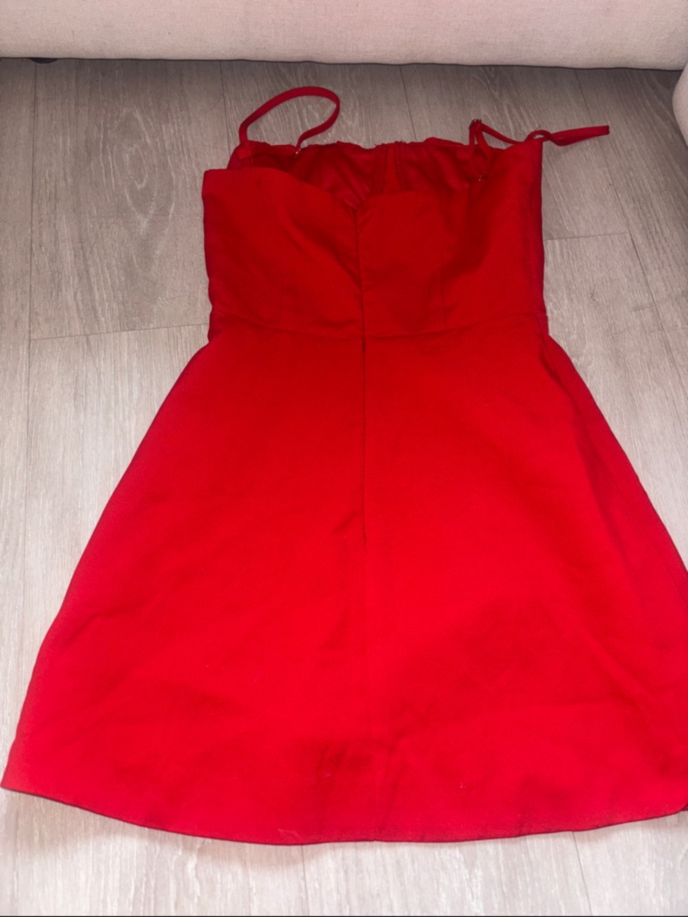 Hello Molly Red Mini Dress with Bustier Top